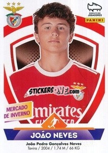 Sticker João Neves (Benfica) - Futebol 2022-2023
 n. 444 - Panini