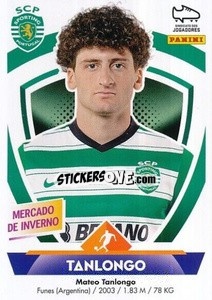 Sticker Mateo Tanlongo (Sporting) - Futebol 2022-2023
 - Panini