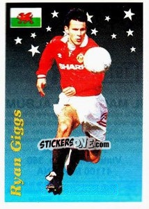 Sticker Ryan Giggs - Supercalcio 1995-1996 n. 191 - Panini