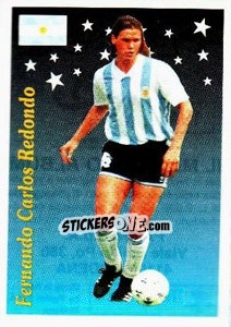 Sticker Fernando Carlos Redondo - Supercalcio 1995-1996 - Panini