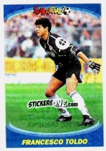 Sticker Francesco Toldo - Supercalcio 1995-1996 - Panini