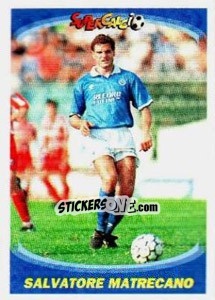 Sticker Salvatore Matrecano - Supercalcio 1995-1996 - Panini