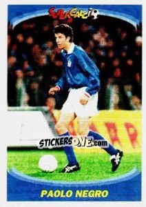 Sticker Paolo Negro - Supercalcio 1995-1996 n. 39 - Panini