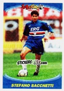 Figurina Stefano Sacchetti - Supercalcio 1995-1996 - Panini