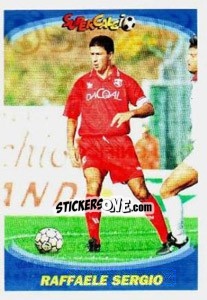 Sticker Raffaele Sergio - Supercalcio 1995-1996 - Panini