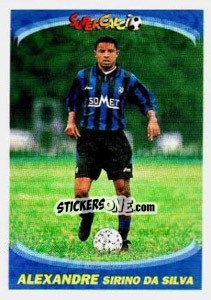 Figurina Alexandre Sirino Da Silva - Supercalcio 1995-1996 - Panini