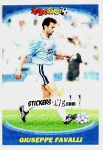 Sticker Giuseppe Favalli - Supercalcio 1995-1996 n. 49 - Panini