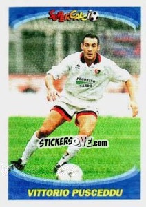 Figurina Vittorio Pusceddu - Supercalcio 1995-1996 - Panini