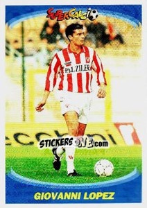 Sticker Giovanni Lopez - Supercalcio 1995-1996 - Panini