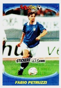 Sticker Fabio Petruzzi - Supercalcio 1995-1996 - Panini
