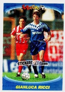 Sticker Gianluca Ricci - Supercalcio 1995-1996 n. 69 - Panini