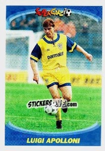 Sticker Luigi Apolloni - Supercalcio 1995-1996 n. 72 - Panini