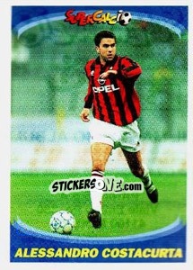 Figurina Alessandro Costacurta - Supercalcio 1995-1996 - Panini