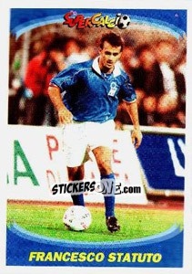 Sticker Francesco Statuto - Supercalcio 1995-1996 - Panini