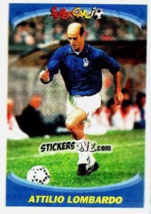 Sticker Attilio Lombardo - Supercalcio 1995-1996 n. 105 - Panini