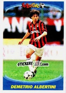 Sticker Demetrio Albertini - Supercalcio 1995-1996 - Panini