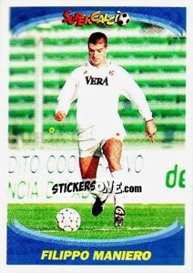 Sticker Filippo Maniero - Supercalcio 1995-1996 n. 129 - Panini