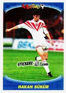 Sticker Hakan Sukur - Supercalcio 1995-1996 - Panini