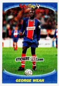 Sticker George Weah - Supercalcio 1995-1996 n. 135 - Panini