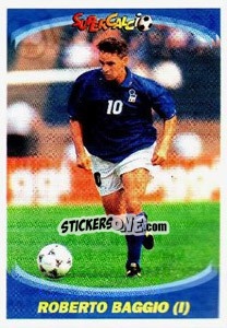 Sticker Roberto Baggio (i) - Supercalcio 1995-1996 n. 136 - Panini