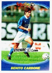 Figurina Benito Carbone - Supercalcio 1995-1996 - Panini