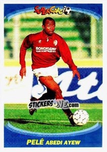 Sticker Pele Abedi Ayew - Supercalcio 1995-1996 - Panini