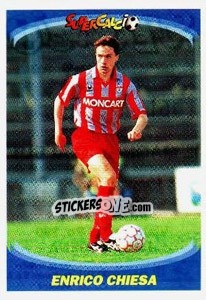 Sticker Enrico Chiesa - Supercalcio 1995-1996 - Panini