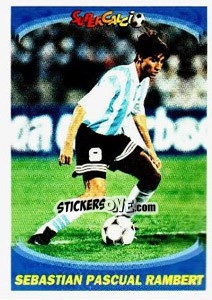 Sticker Sebastian Pascual Rambert - Supercalcio 1995-1996 - Panini