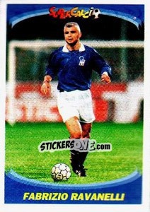 Figurina Fabrizio Ravanelli - Supercalcio 1995-1996 - Panini