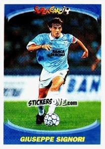 Sticker Giuseppe Signori - Supercalcio 1995-1996 n. 158 - Panini