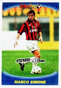 Sticker Marco Simone - Supercalcio 1995-1996 n. 159 - Panini