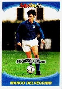 Sticker Marco Delvecchio - Supercalcio 1995-1996 n. 168 - Panini