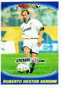 Sticker Roberto Nestor Sensini - Supercalcio 1995-1996 n. 184 - Panini
