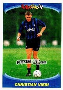 Sticker Christian Vieri - Supercalcio 1995-1996 n. 186 - Panini