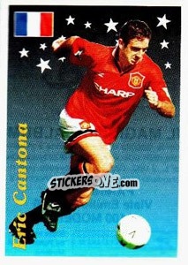 Sticker Eric Cantona - Supercalcio 1995-1996 n. 188 - Panini