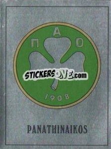 Cromo Panathinaikos Badge - UK Football 1989-1990 - Panini