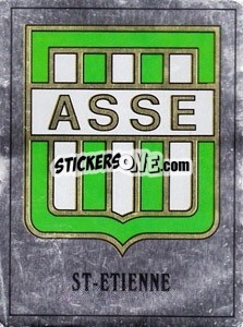 Sticker St-Etienne Badge - UK Football 1989-1990 - Panini