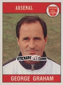 Sticker George Graham - UK Football 1989-1990 n. 6 - Panini