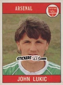 Sticker John Lukic - UK Football 1989-1990 - Panini