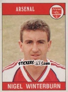 Sticker Nigel Winterburn - UK Football 1989-1990 - Panini