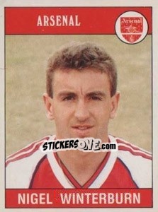 Sticker Nigel Winterburn - UK Football 1989-1990 n. 10 - Panini