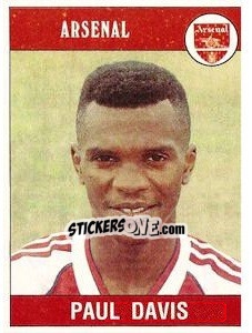 Sticker Paul Davis - UK Football 1989-1990 n. 13 - Panini