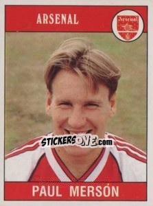 Sticker Paul Merson - UK Football 1989-1990 n. 18 - Panini