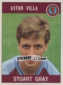 Sticker Stuart Gray - UK Football 1989-1990 - Panini