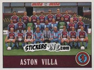 Figurina Aston Villa Team - UK Football 1989-1990 - Panini