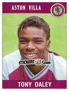 Sticker Tony Daley - UK Football 1989-1990 - Panini