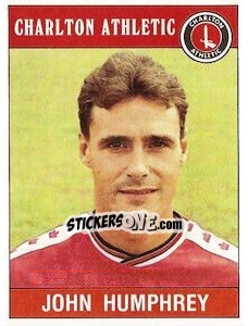 Sticker John Humphrey - UK Football 1989-1990 n. 38 - Panini