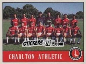Sticker Charlton Athletic Team - UK Football 1989-1990 - Panini