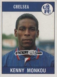 Sticker Kenny Monkou - UK Football 1989-1990 - Panini