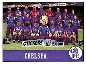 Sticker Chelsea Team - UK Football 1989-1990 n. 59 - Panini